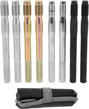 Set di Pennelli di Allineamento per Ruote - 8 Pezzi - Allineamento Ruote Automatico - Legatura a Staffa - Posizionamento di Attacco - Strumento di Posizionamento per Attacco - M14x1.5/1.25 M12x1.5/1.25 - Adatto per la maggior parte delle Auto