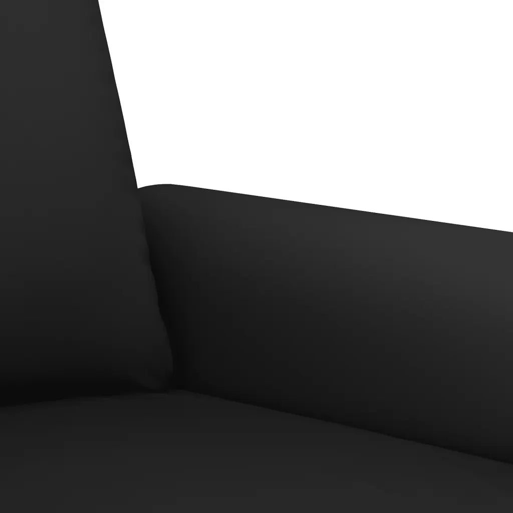 Set di Divani 4 pz con Cuscini Nero in Velluto