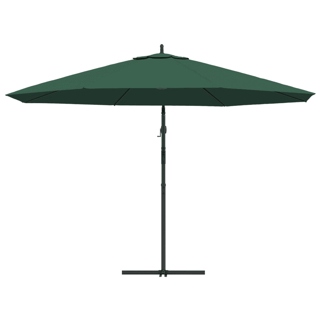 Ombrellone a Sbalzo da Giardino 3,5 m Verde 42197