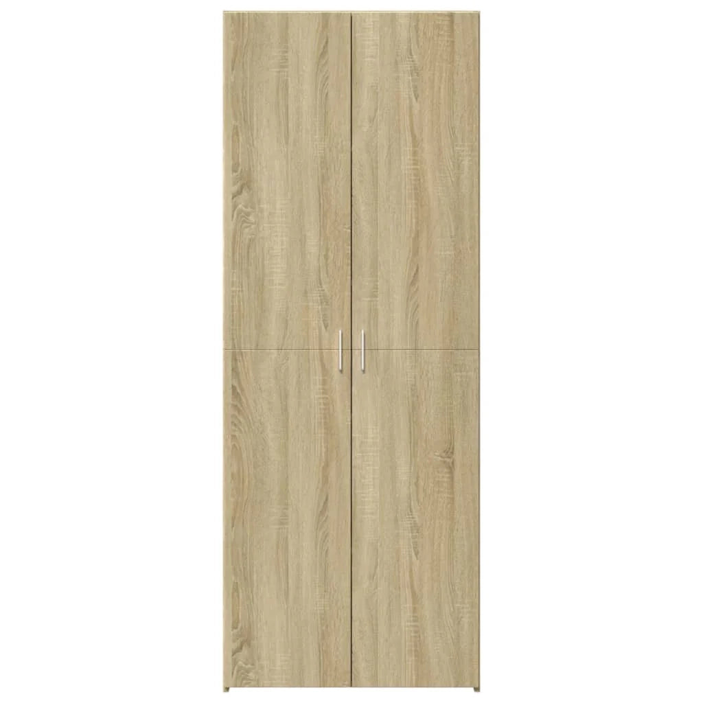 Buffet credenza cassettiera armadio mobile contenitore organizer cucina soggiorno salotto rovere Sonoma alto 80 x 42,5 x 185 cm legno ingegnerizzato marrone 02_0034209