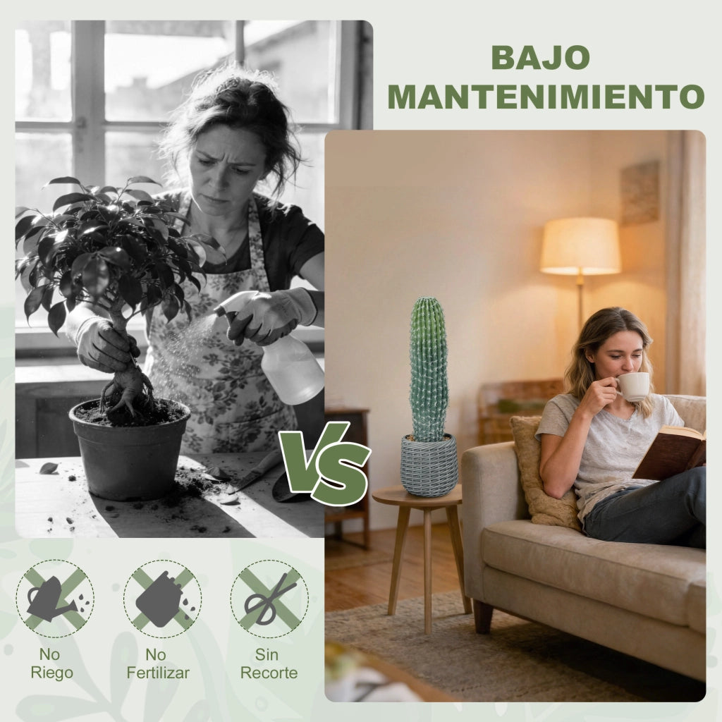 Pianta Artificiale Cactus ¨C Minimal ¨C Verde 66 cm