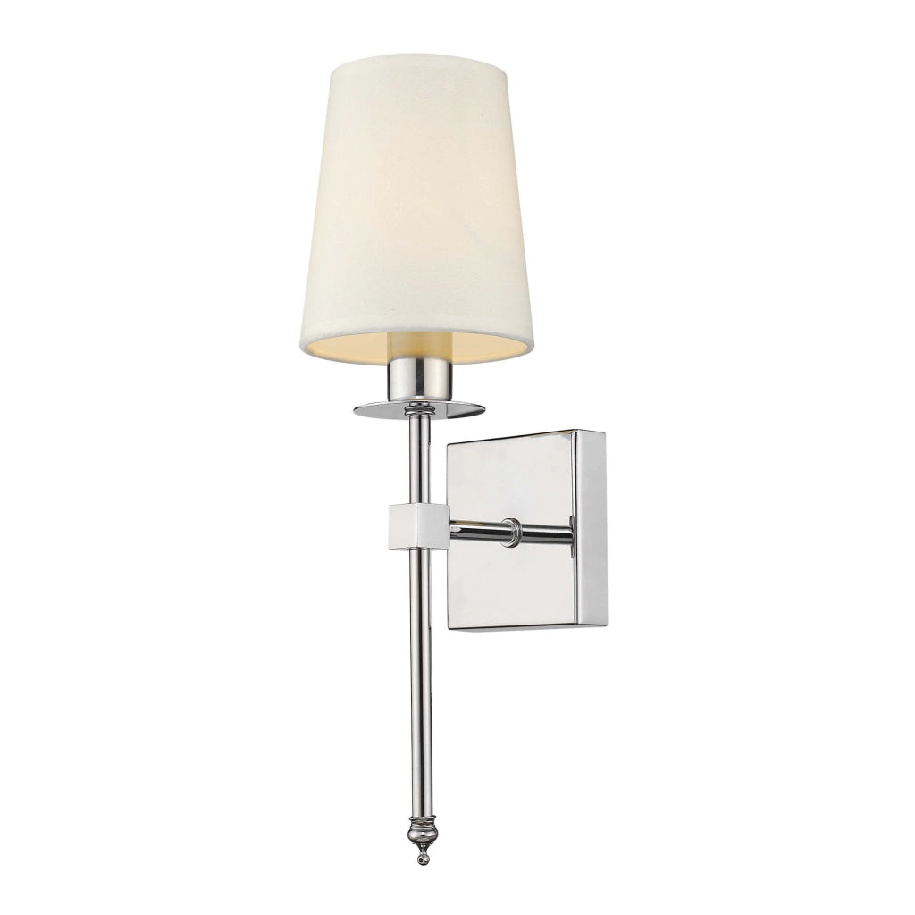 Applique Casoli cromata paralume ecru 1xE14 Light Prestige