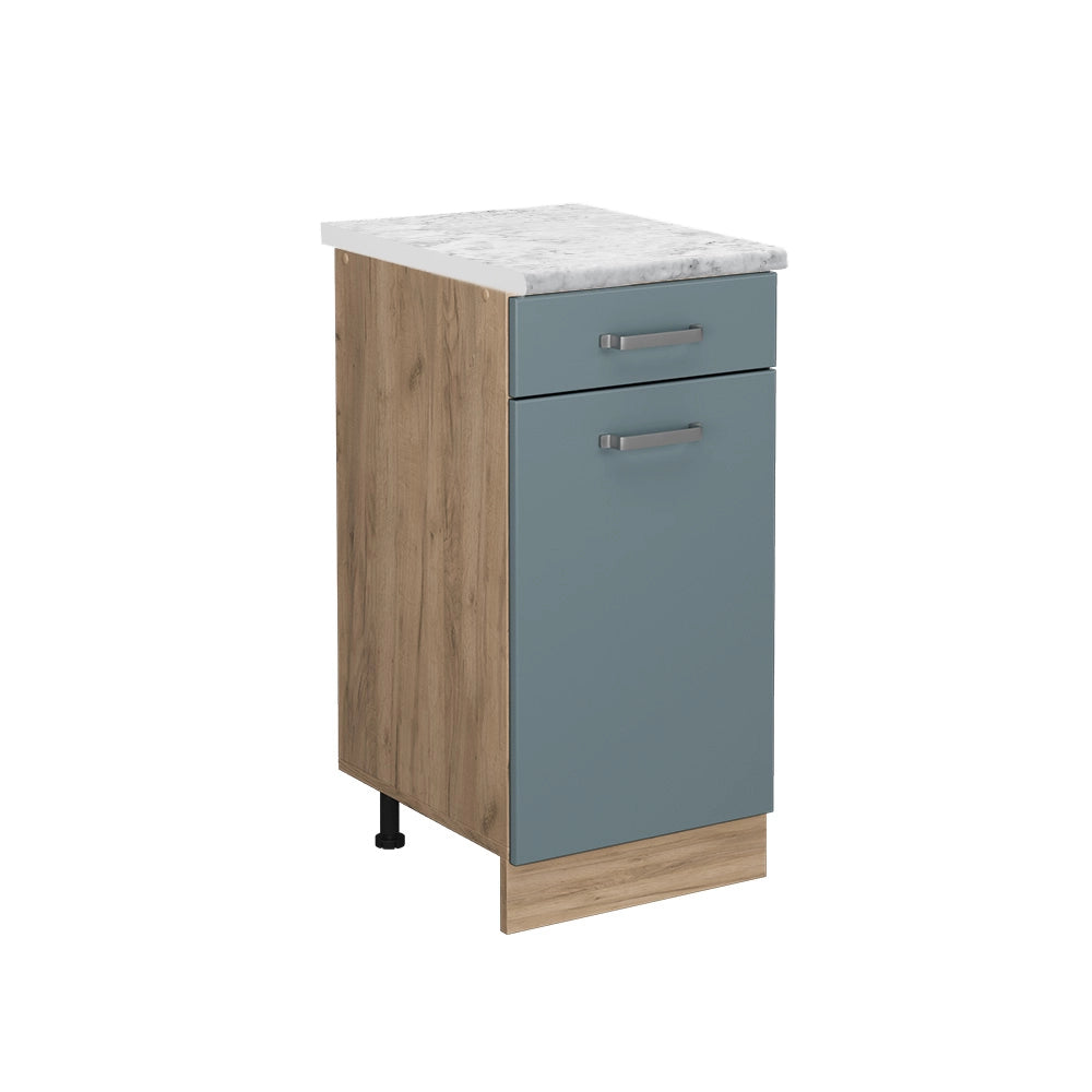 Vicco Mobiletto base per cucina Grigio-blu 40 cm PL Marmo
