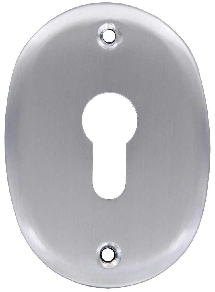 BL BOCCHETTA PROFILO EUROPEO C/FORI CROMO SATIN- METAL STYLE- 1,0 blister