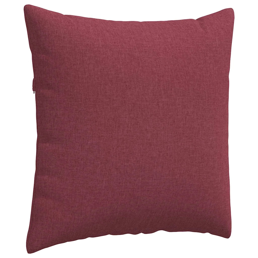 Cuscini da Divano 2 pcs Rosso Vino 60 x 60 cm Tessuto 42014000