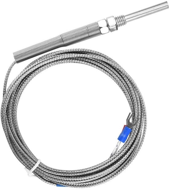 Controller di Temperatura - Termocoppia Universale - Tipo K - Sonde di Prova 5mm - Intervallo di Misura della Temperatura 0-400°C - Costruzione Metallica di Alta Qualità