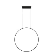 Sospensione ring LED nera Ø60 22W CCT IP44 Mirror Prestige