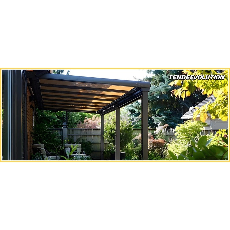 Telo PVC OSCURANTE Impermeabile Bianco | Telone Solo Rinforzato Sui Lati 850g/mq | Copertura Esterna | 4x4m | Resistente Multiuso