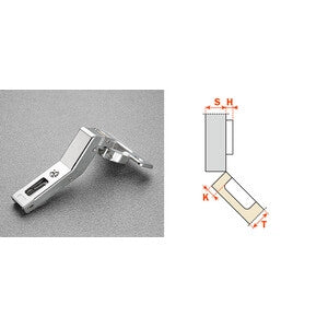 SALICE CERNIERA C2ABM99 COLLO 45 ANG POSIT- 25,0 pz
