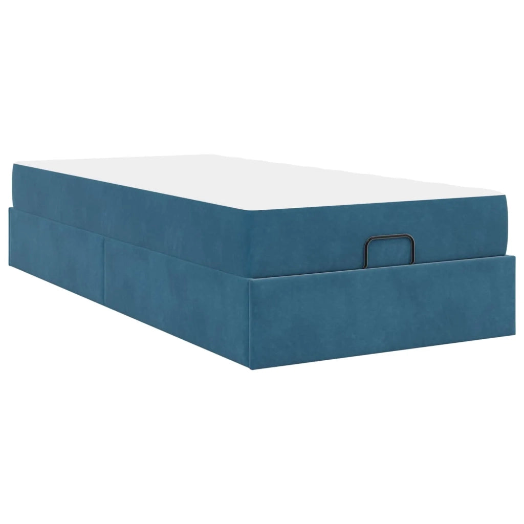Struttura letto con materasso 2 pcs Blu Velluto 3399532