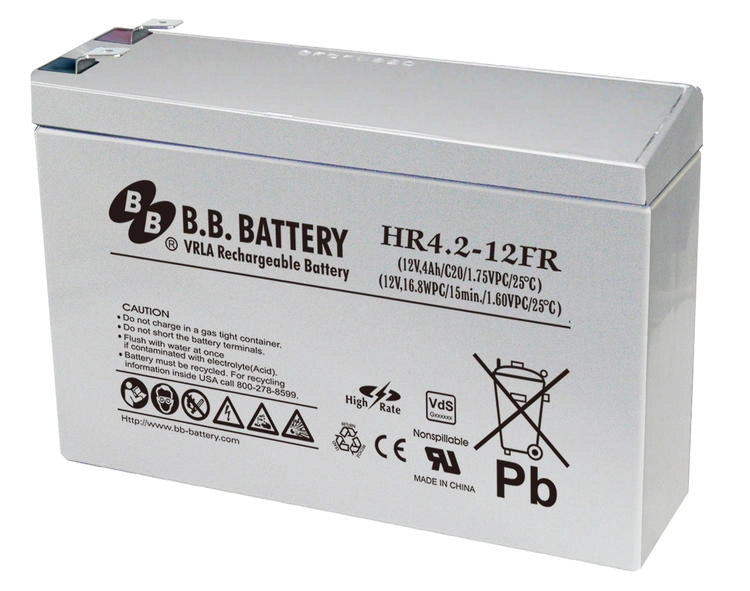 Batteria HR4.2-12FR 12V 4.2Ah Piombo-Acido (AGM) compatibile Panasonic UP-VW1220P1