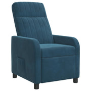 Poltrona reclinabile Blu Velluto (V) 42035117