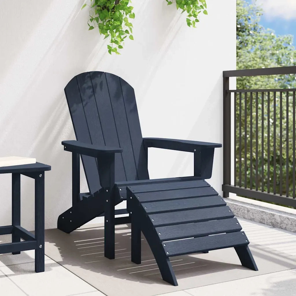 Sedia Adirondack Blu navy 82 x 74 x 92 cm HDPE 42006630