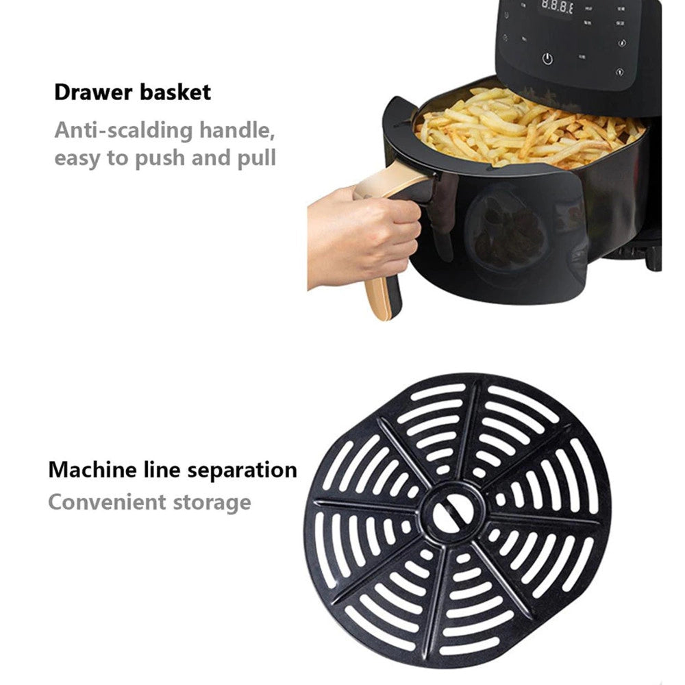 Trade Shop - Friggitrice Ad Aria Calda Senza Olio Airfreyer Xl Digitale 6 Lt Premium 2400 W -