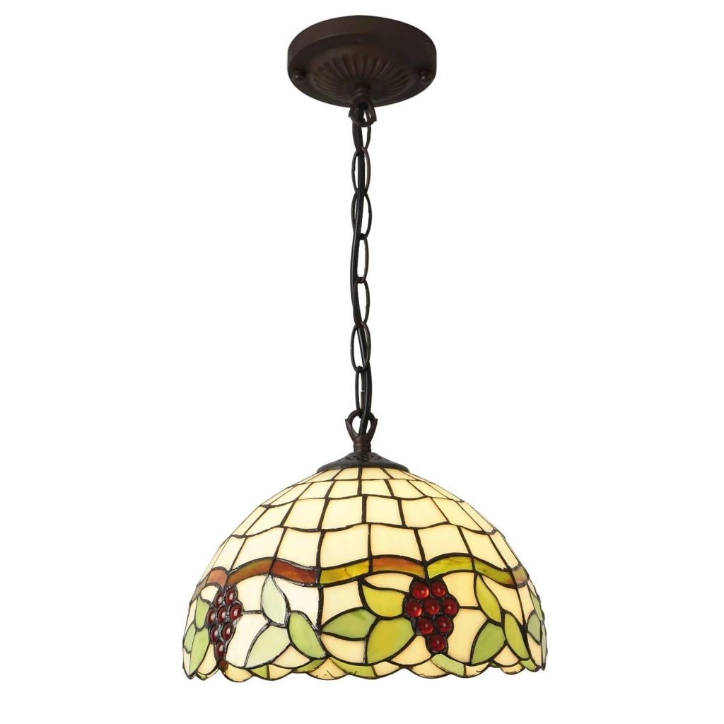 LÚZETE - LAMPADA DA SOFFITTO A 1 LUCE 30 CM TIFFANY GRAPE