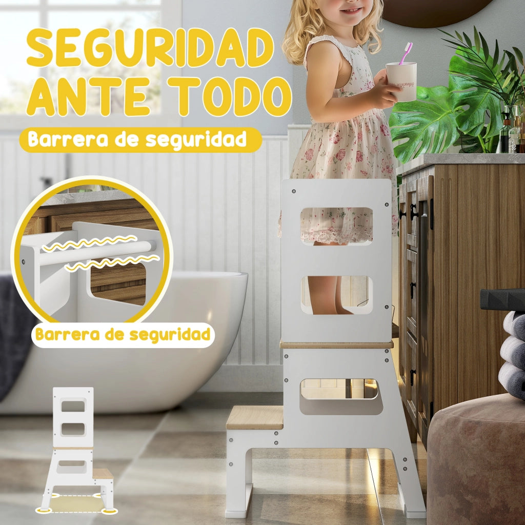 Scala di apprendimento per bambini ¨C Minimal ¨C 55x52,5x87,5 cm bianco
