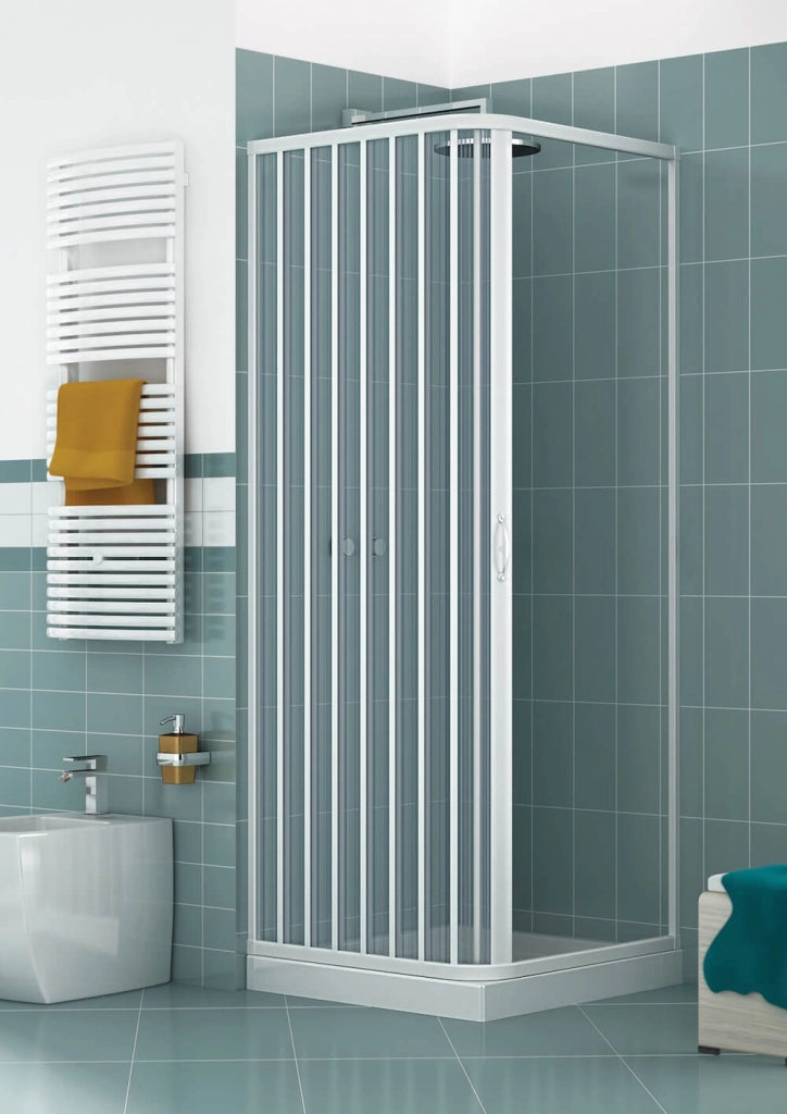 Box doccia Luna 70x100 cm in pvc apertura soffietto laterale