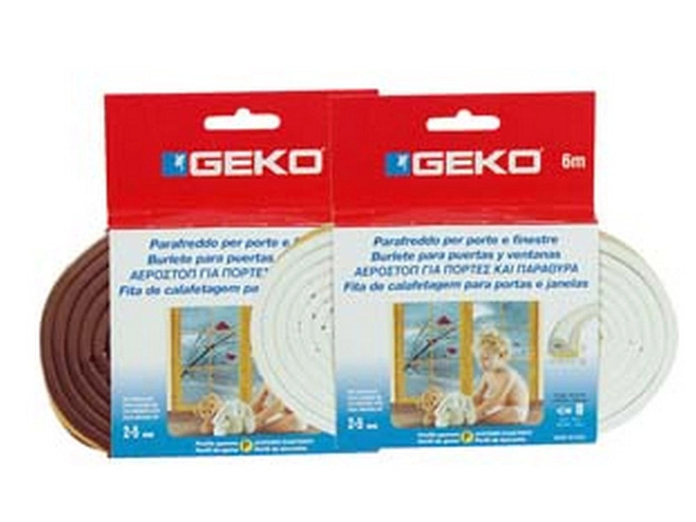 10pz parafreddo in gomma profilo "p" - mm.9h. rotolo da mt.6 colore bianco cod:ferx.fer157612