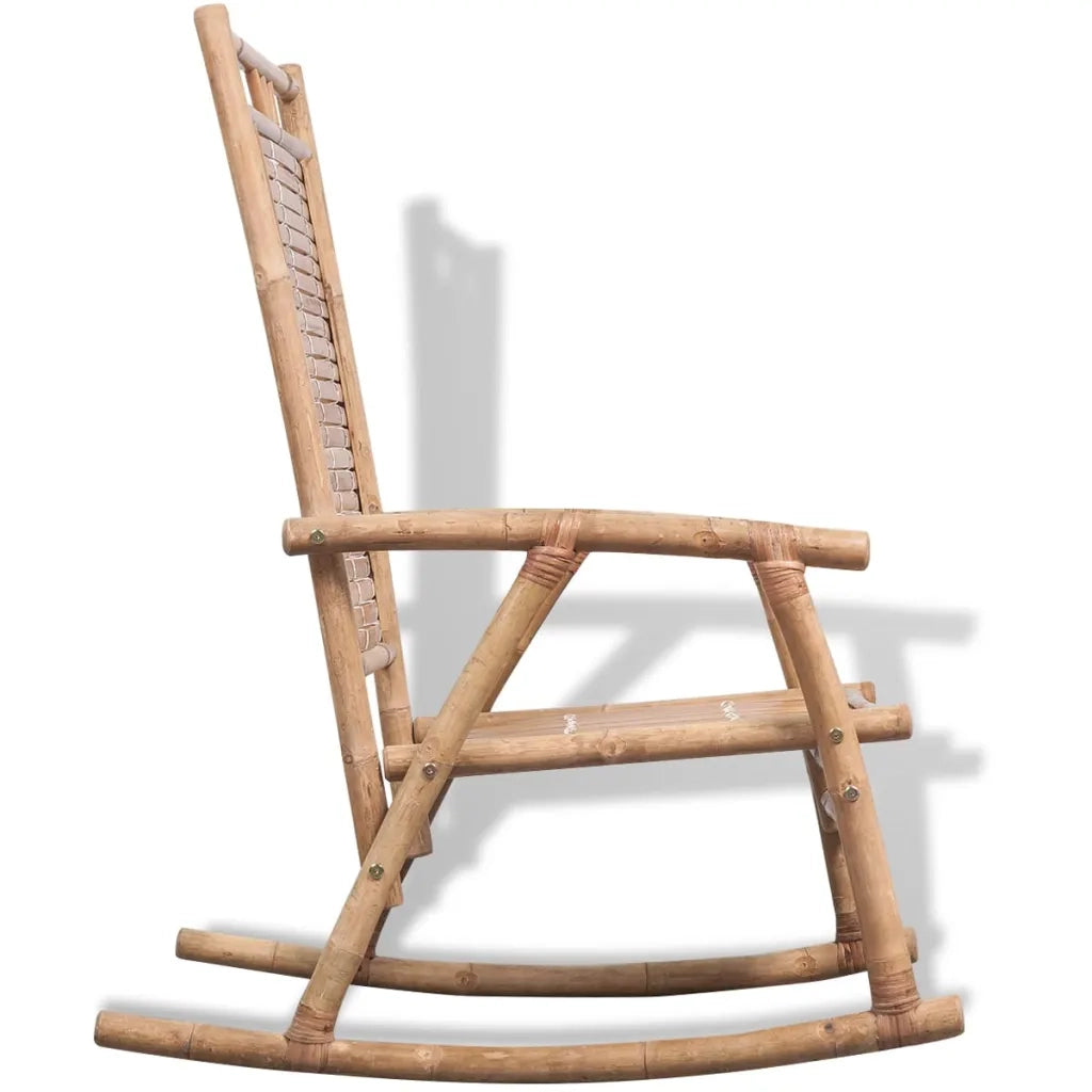 Sedia a dondolo in bamboo 41894