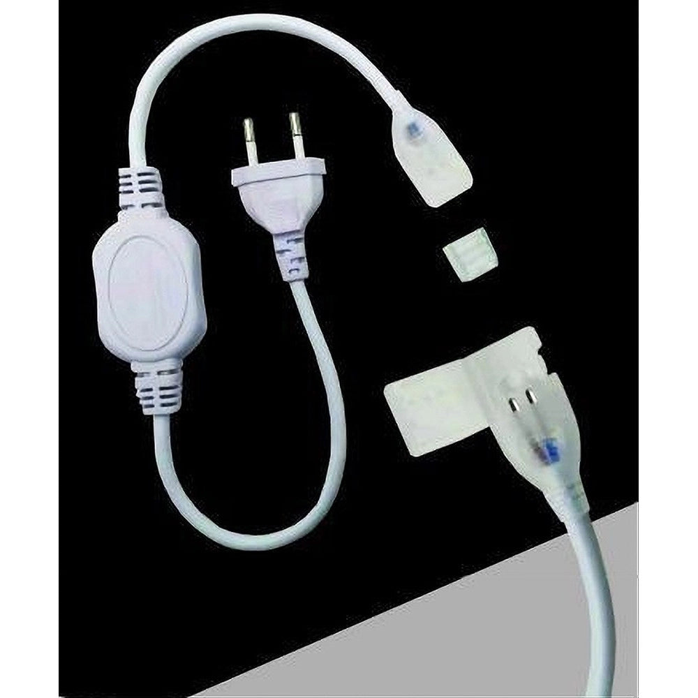Trade Shop - Spina Per Strisce Strip Led 220v Da 16 Mm Raddrizzatore Con Presa S-16mm-220v -