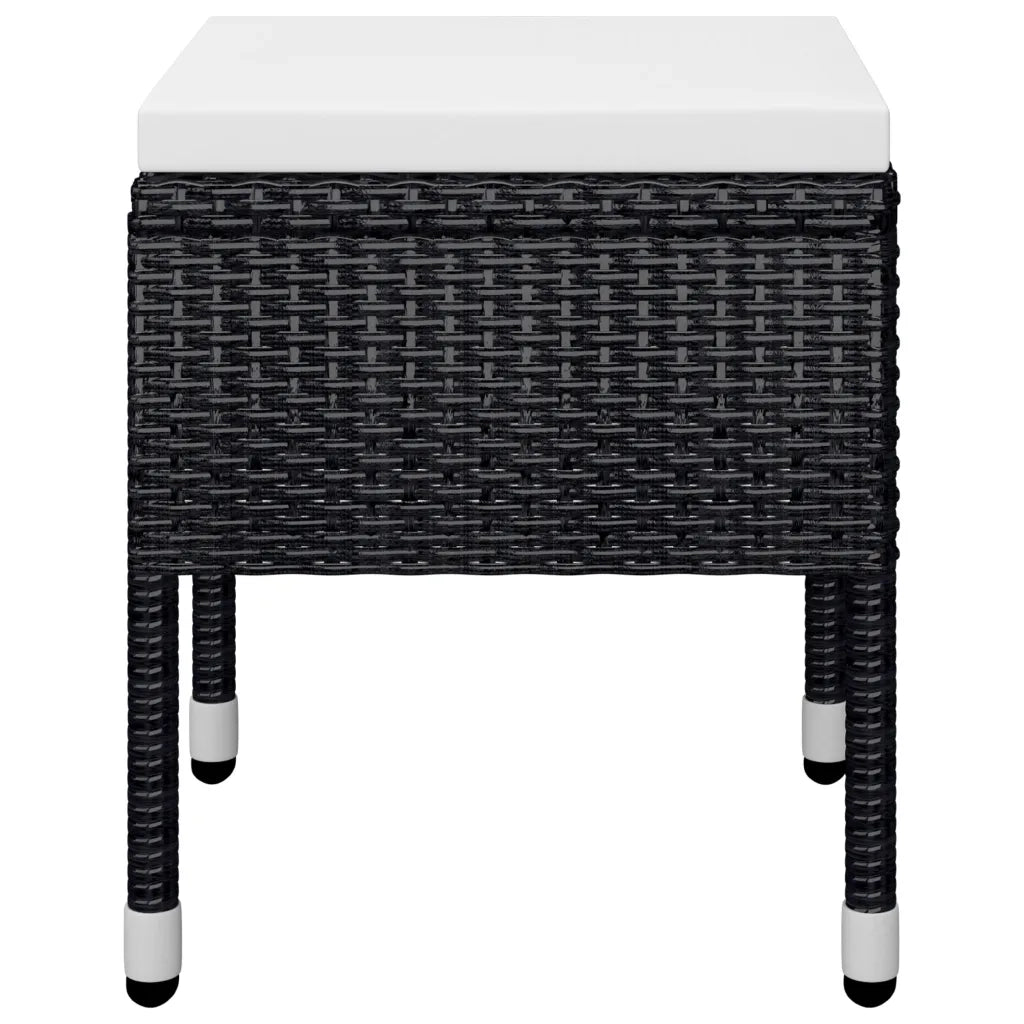Set Mobili da Pranzo per Giardino 5 pz Nero 3067683