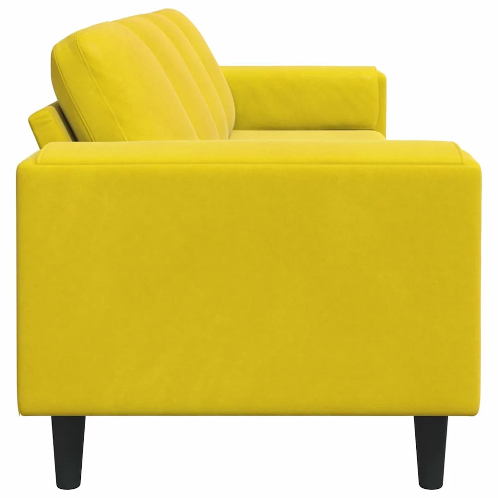 Divano per Soggiorno Giallo 250 x 77 x 76 cm 3335097
