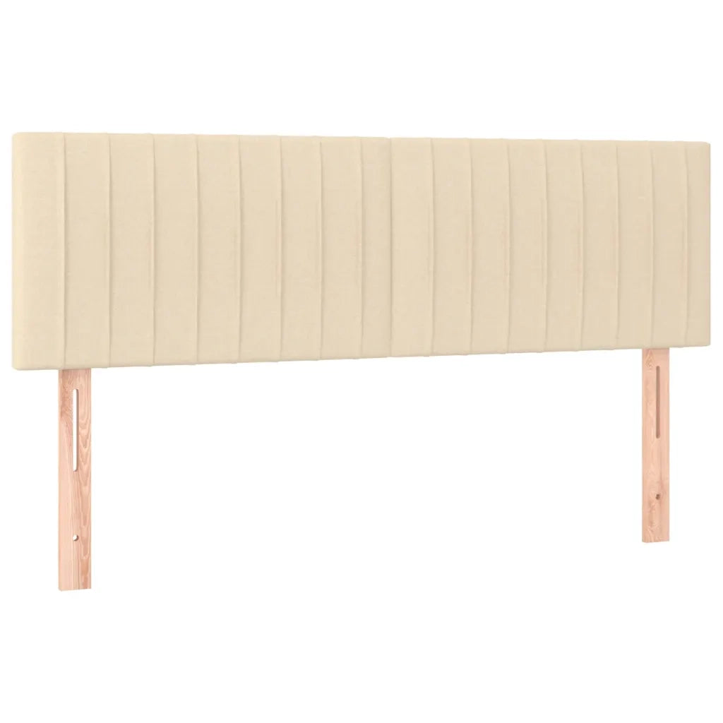 Testiera | Testata Crema 144x5x78/88 cm in Tessuto
