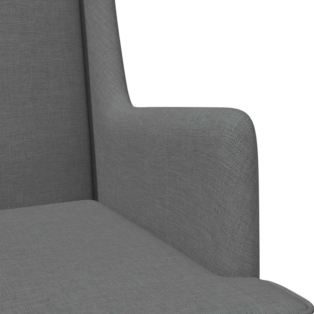 Poltrona | Sedia Relax Grigio Scuro Tessuto
