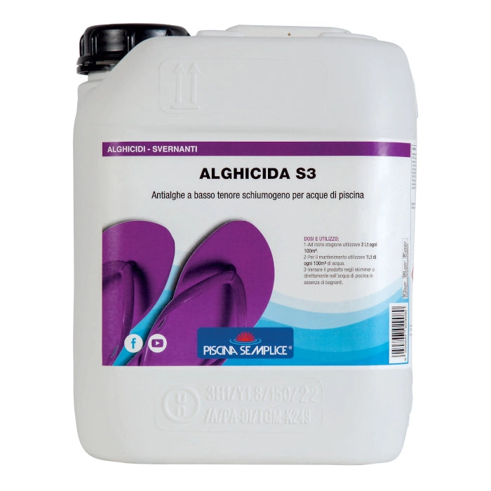 ALGHICIDA DI BASE S3 PER PISCINE 10 Kg