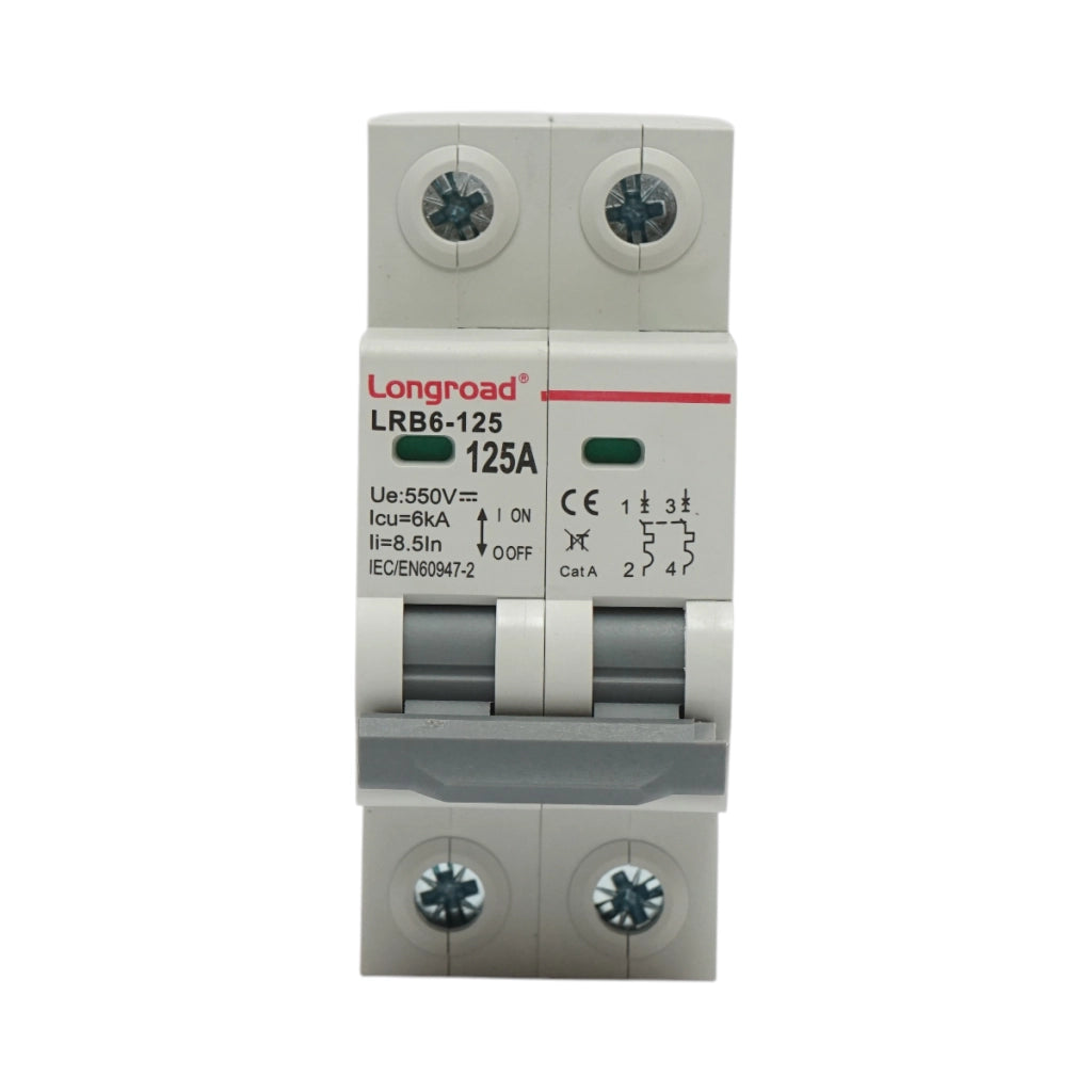 Sezionatore, interruttore automatico di sovraccarico 2P, 125A, 550VDC Longroad