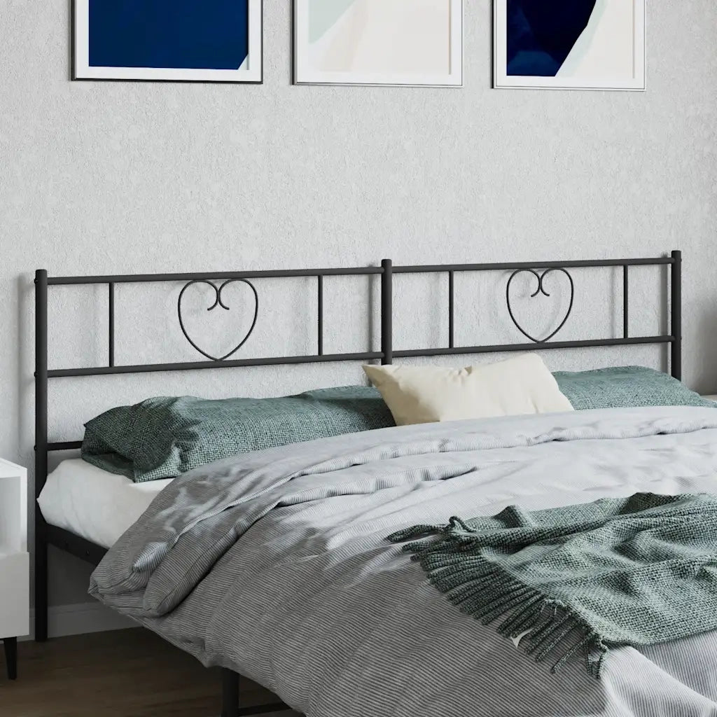 Testiera di Ricambio in Metallo Nero 180 cm 355499
