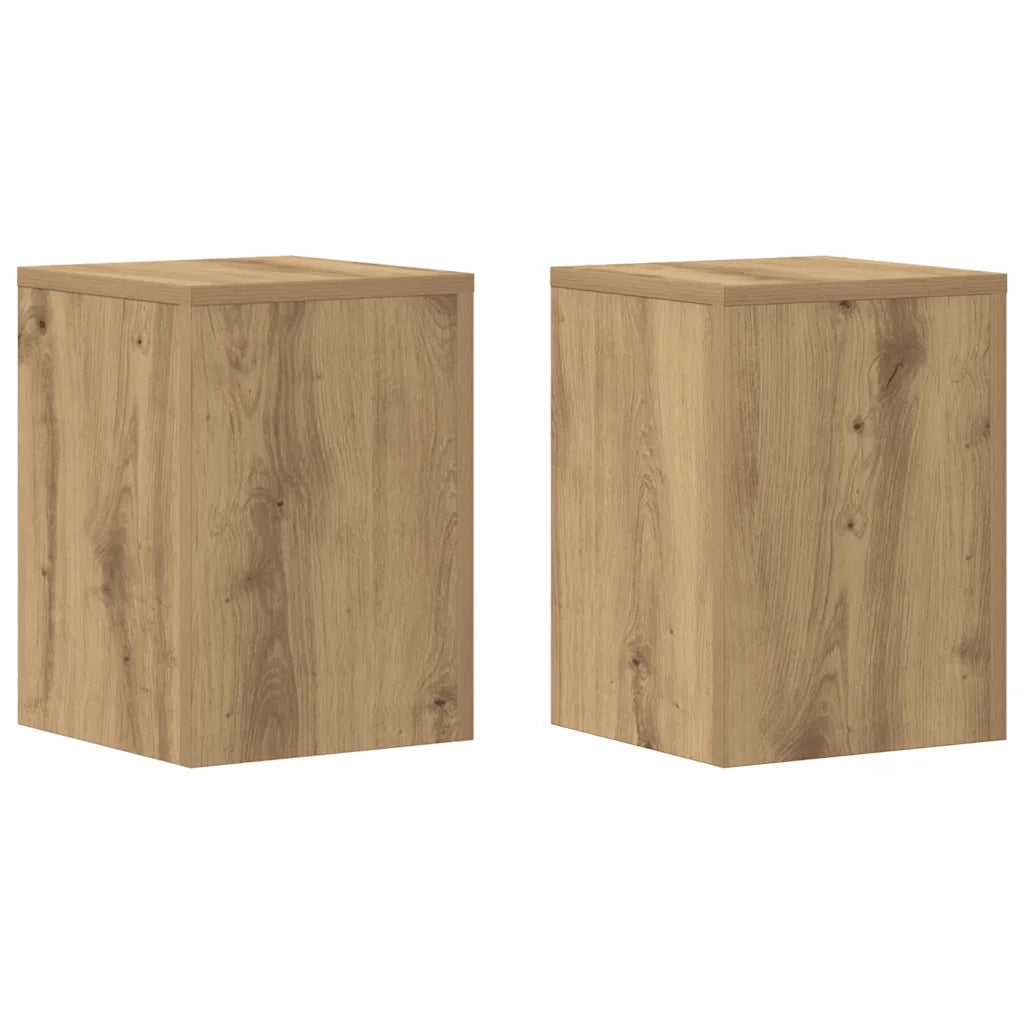 Supporti per Piante 2 pz Rovere 25x25x35 cm in Multistrato 852914