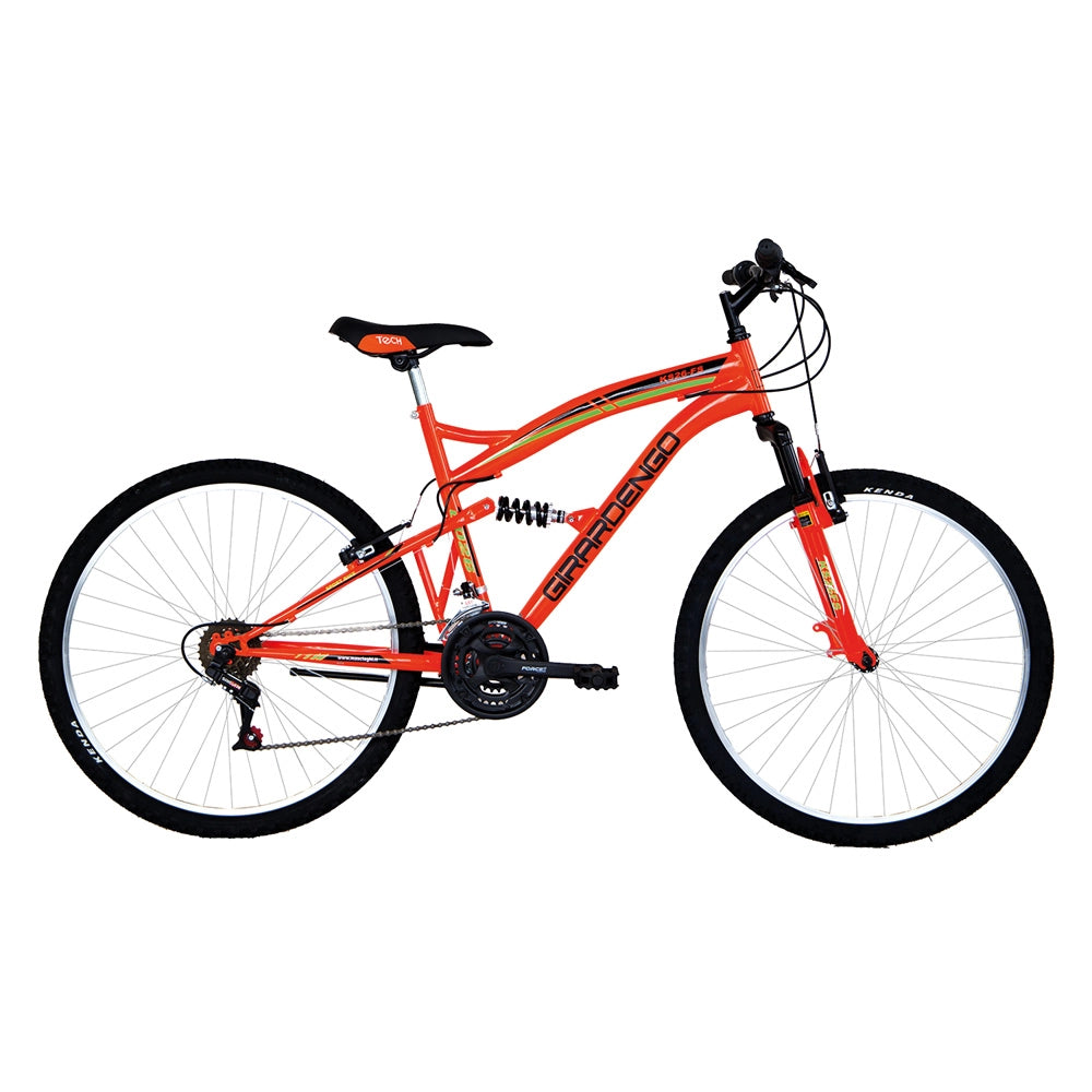BICICLETTA 'FULL SUSPENSION' GIRARDENGO 26 - nero/rosso  - MASCIAGHI