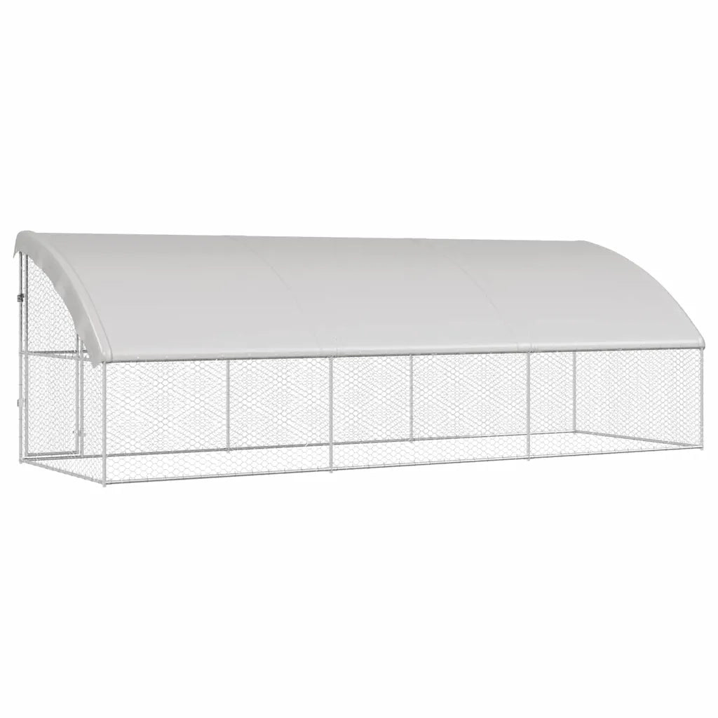 Cuccia per cani 3 pcs Argento 6 x 2 x 2 m Acciaio zincato