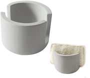 Organizzatore di Spugna con Supporto - Assorbimento Rapido - Diatomite - Utilizzo in Cucina e Bagno - Materiale Amichevole con l'ambiente - Manufatto Artigianale - Organizzatore di Spugna