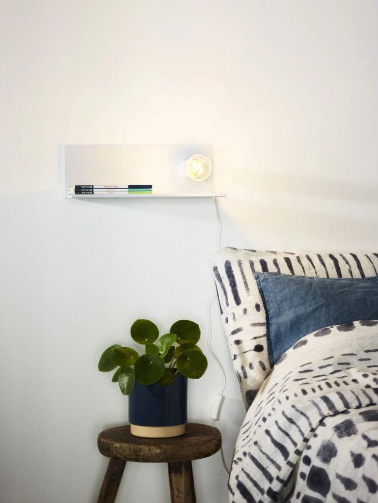 Lucide SEBO applique bianca metallo E27 40W IP20 dimmer
