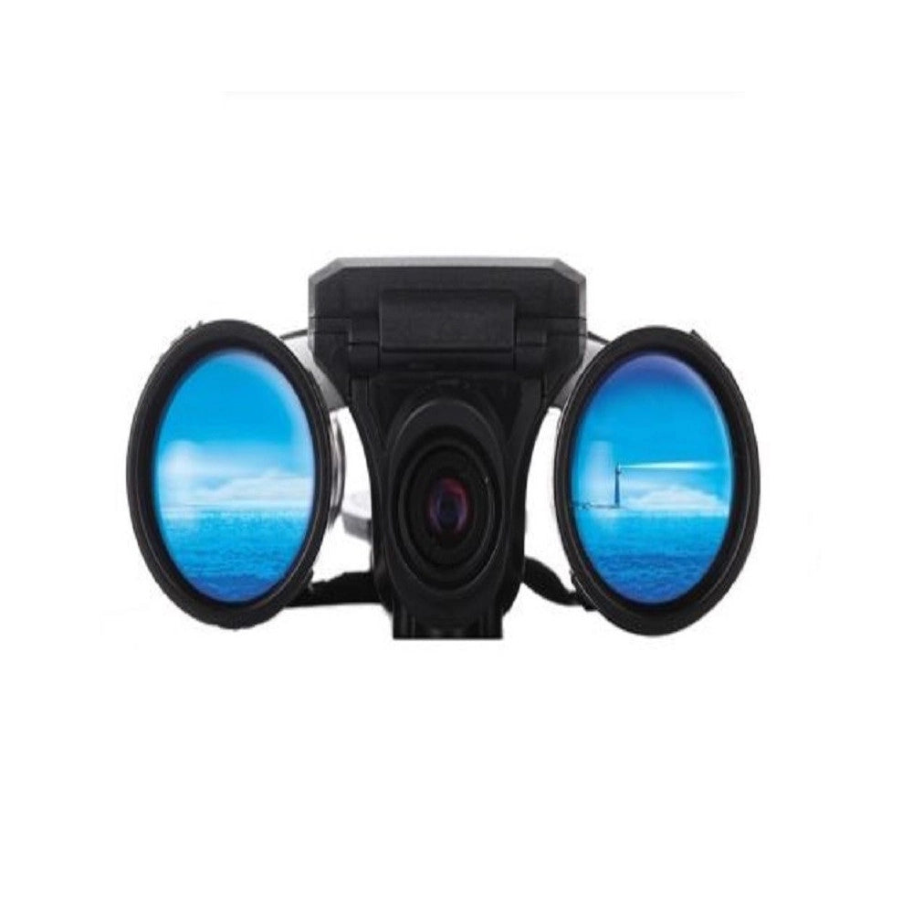 Trade Shop - Binocolo Con Fotocamera Videocamera Digitale Hd Micro Sd 1080 12x Display 2" -