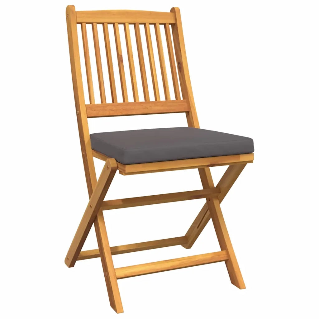 Set Bistro da Giardino 3 pcs Marrone Legno di Acacia Massello 42000949