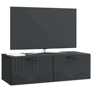 Mobile TV da Muro Montaggio a Parete | Armadietto TV | Mobile Porta TV Nero 98 x 41 x 30 cm