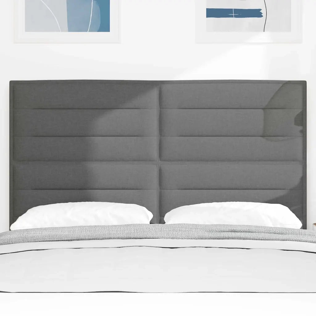 Testiera | Testata Grigio scuro 144 cm Tessuto