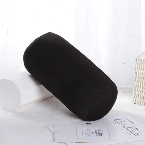 Cuscino per collo microsfere - Mini cuscino per collo - Supporto collo confortevole - Adatto per viaggi - Nero - Cuscino da viaggio