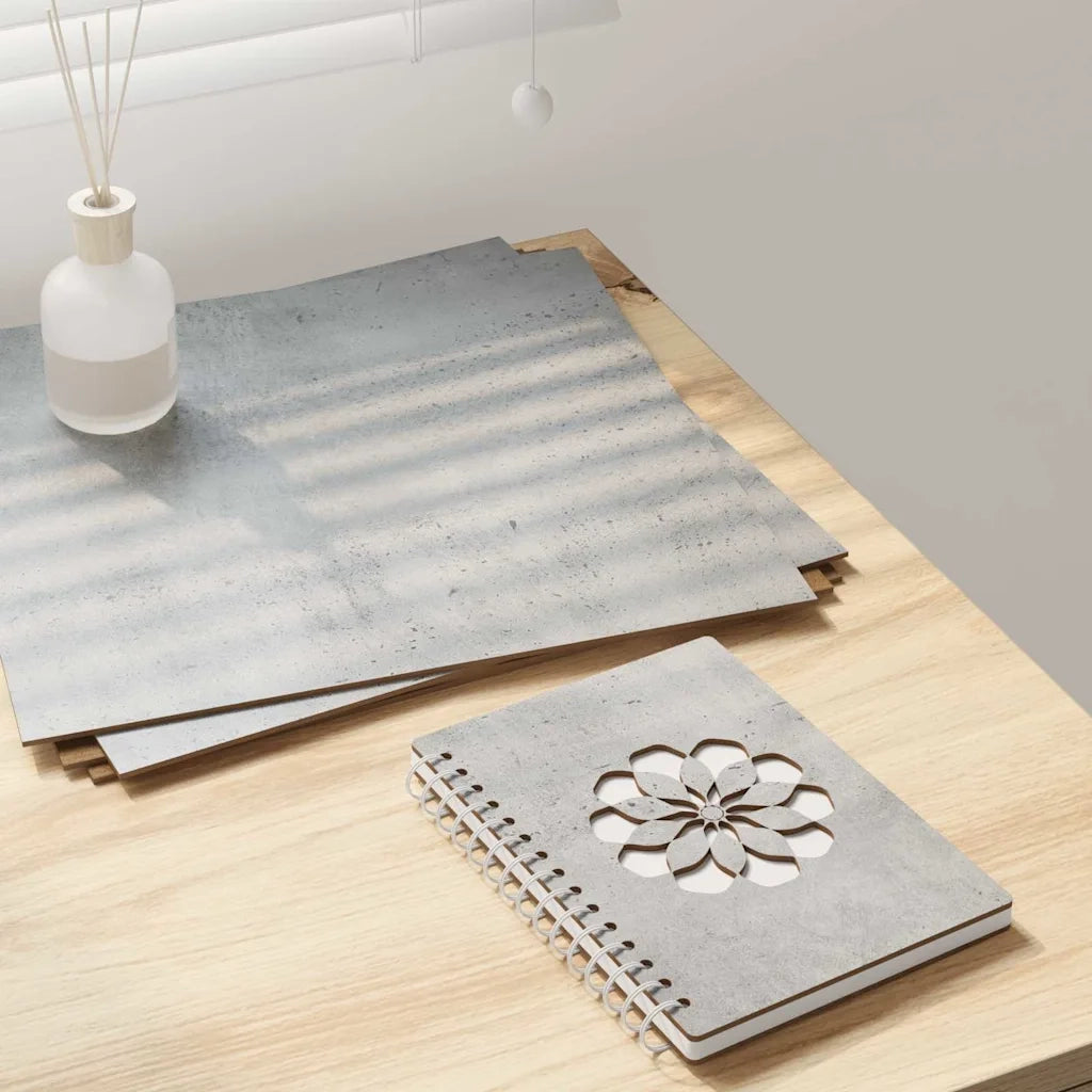 Pannelli decorativi 12 pz Grigio cemento 30 x 30 x 0.27 cm CFW5828546