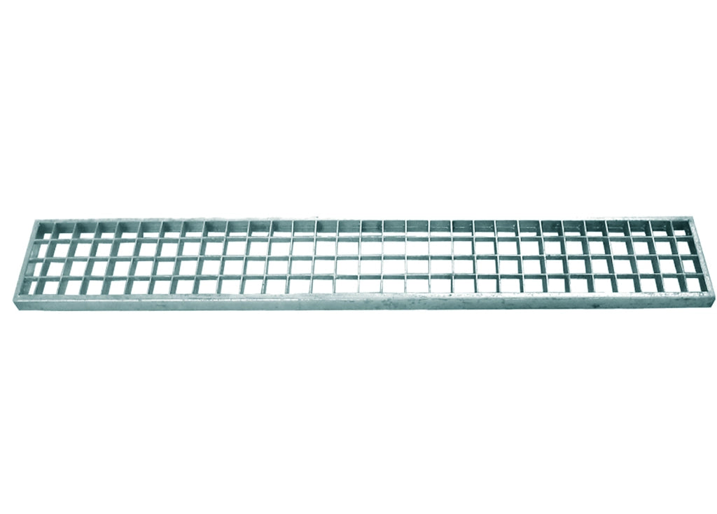 GRIGLIA PER CANALETTA IN ACCIAIO ZINCATO 100x15 cm - Carrabile