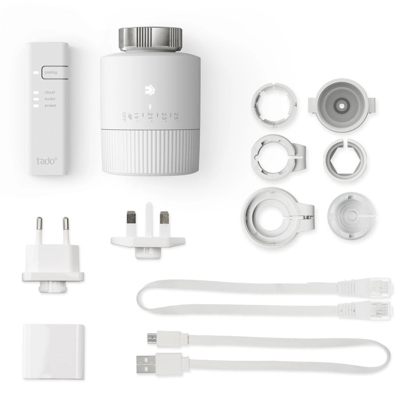 TADO¬∞ Valvola termostatica BASIC kit di base V3+. Valvola smart.  Controllo tramite app. impianto centralizzato