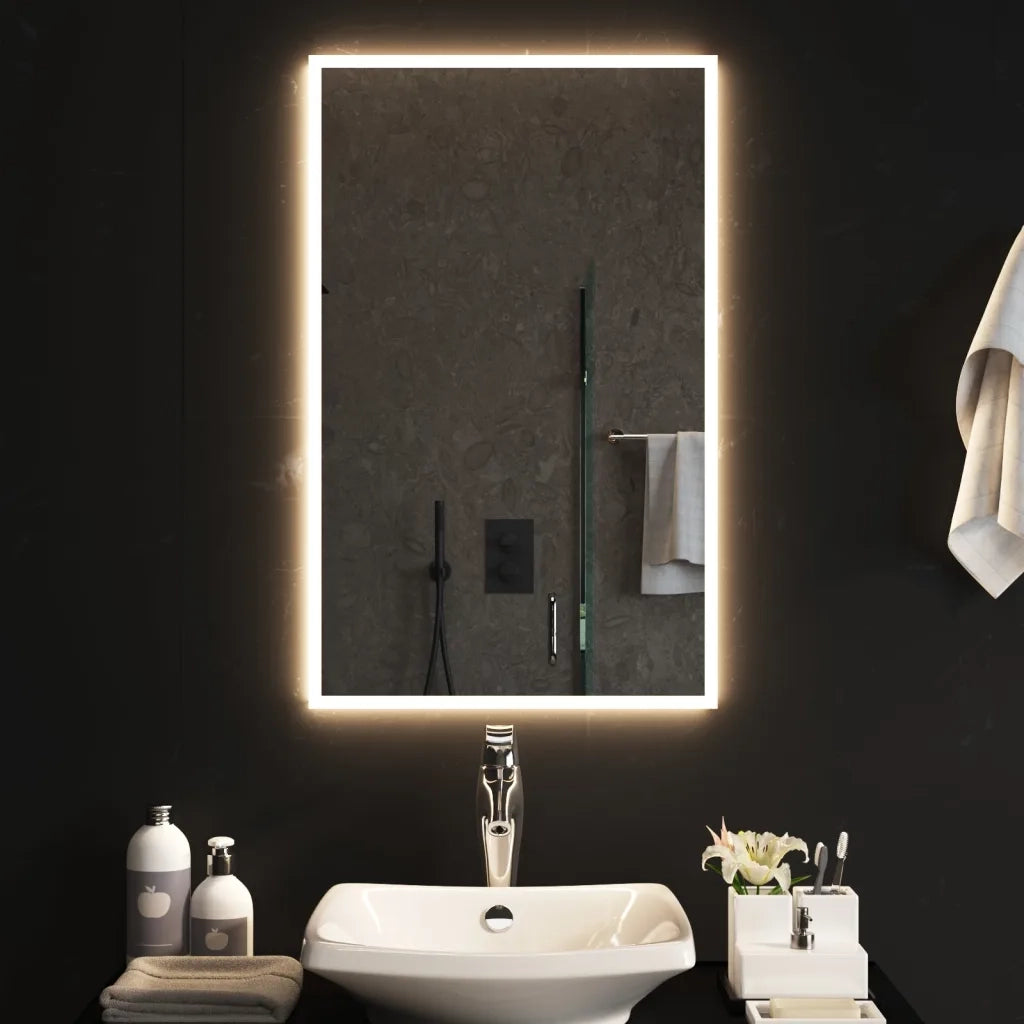 Specchio da Bagno con Luci LED 50x80 cm 3154080