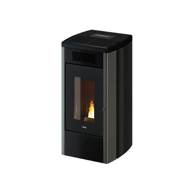 Cadel 7023123 Atena Plus 14 T2 Stufa a pellet canalizzabile con Wi-Fi colore Titanium