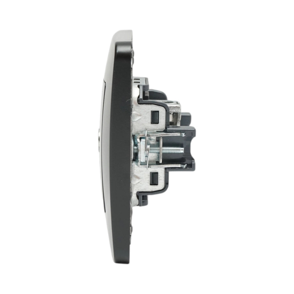 Presa TV da incasso nera PC 80x80mm