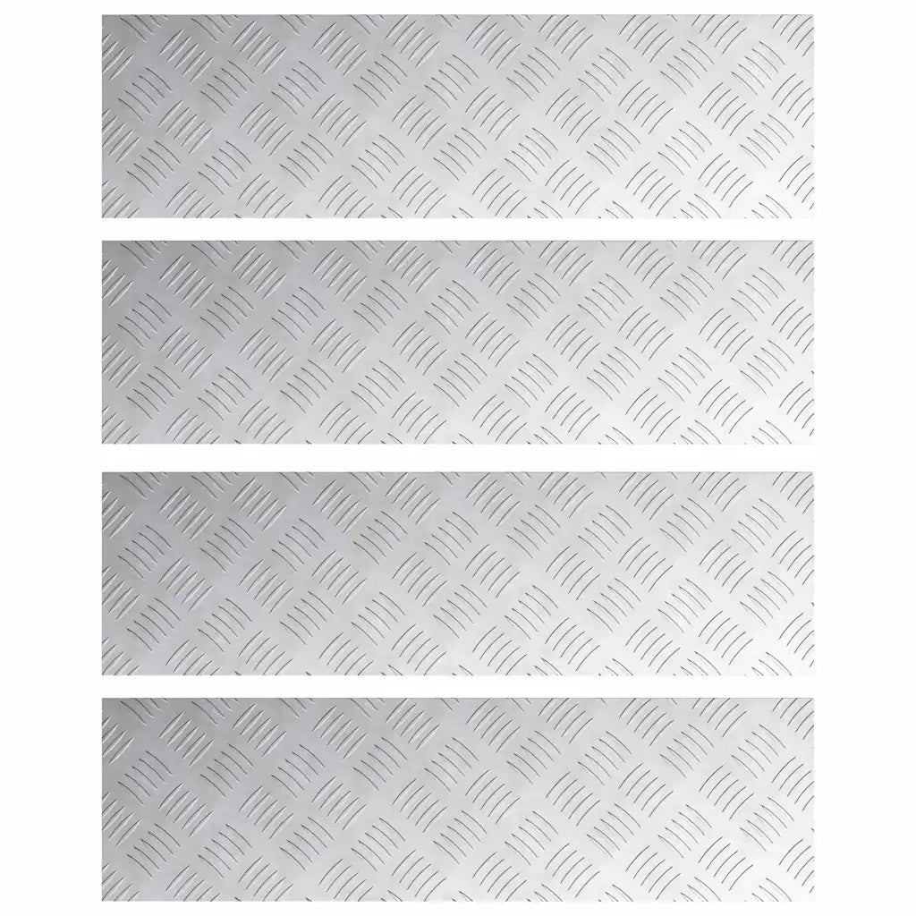 Gradini per Scale 4 pcs Argento 70 x 20 cm Alluminio 4104256
