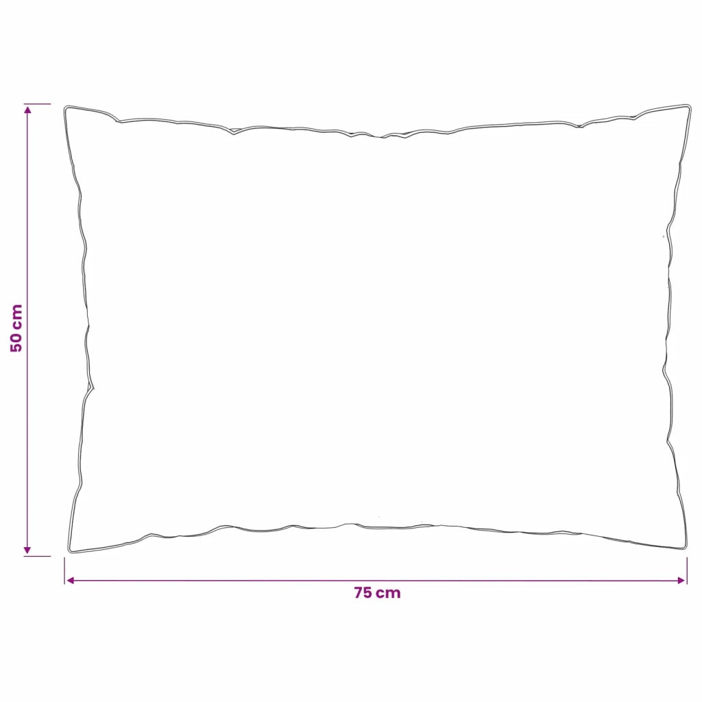 Cuscino FULDA 50 x 75 cm 100% piuma d’oca e piumino Bianco 42042918