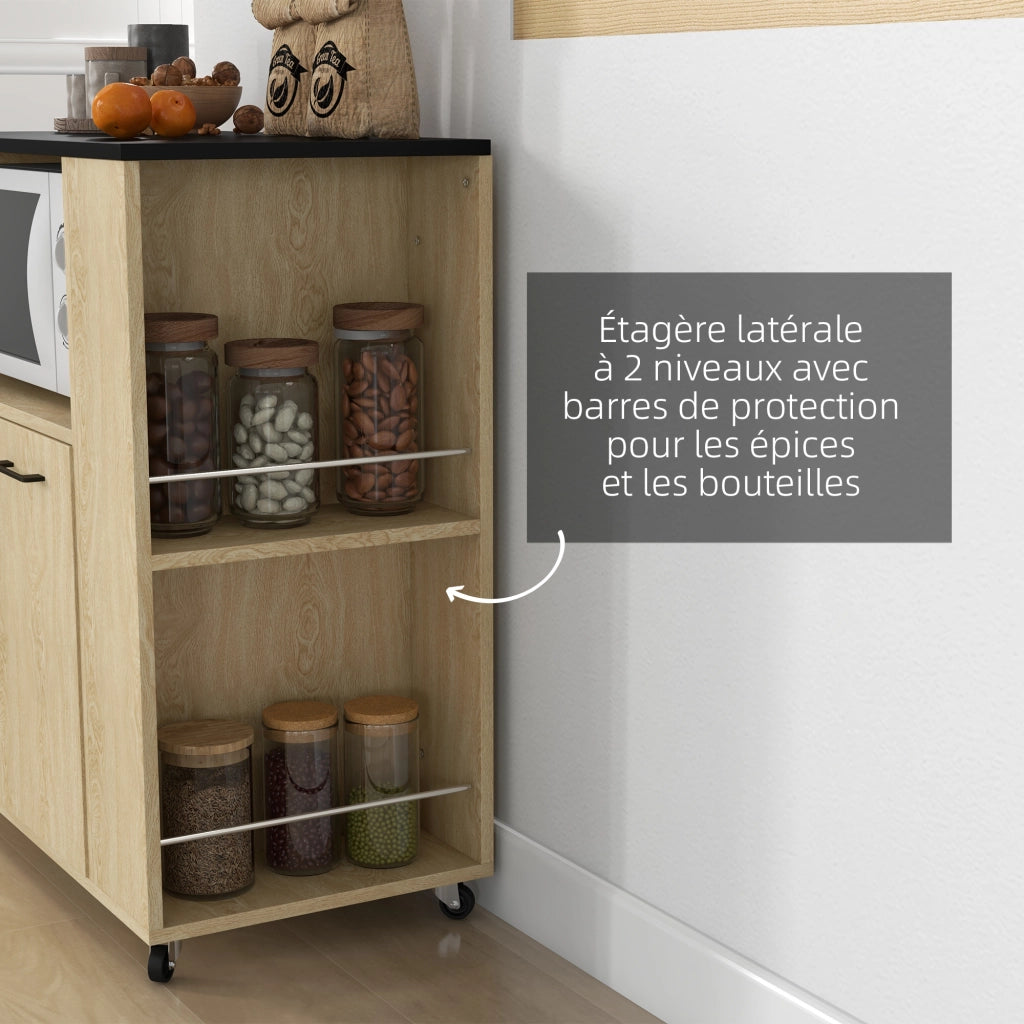 Carrello da cucina con ripiani e ruote ¨C Minimal ¨C 75x40x80,5 cm